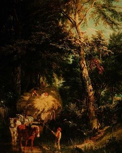 Átkelés a patakon (olaj, vászon) alkotó: Alfred Edward Chalon