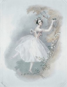 Marie Taglioni, a leghíresebb balerina ... (színes nyomat) alkotó: Alfred Edward Chalon