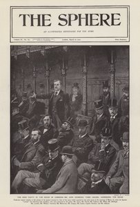 John Redmond ír képviselő beszédet mond az alsóházban (litho)