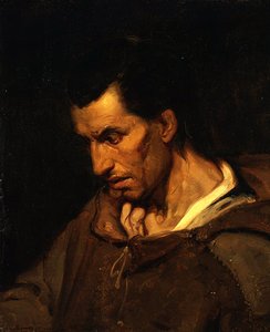 Egy őrült jámbor téveszmékkel, szerzetesnek öltözve (olaj, vászon) alkotó: Alfred (attr. to) Dehodencq
