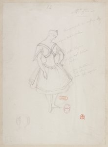 Halévy - La magicienne - jelmezmodellek: Alfred Albert - 24. Mlle Zina, (pas de de deux)
