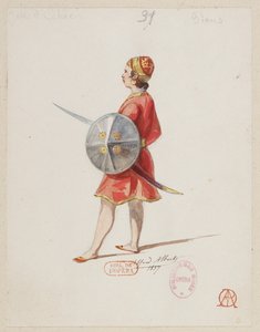 Halévy - La magicienne - jelmezmodellek: Alfred Albert - 31. Sakkjátszma, gyalogok (szaracénok)