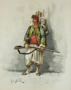 Katonai figura (mosás a fedélzeten)