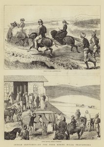 Indian Sketches, a Peer Merde Hills, Travancore alkotó: Alfred Chantrey Corbould