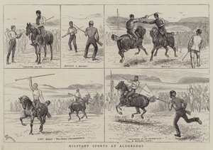 Katonai sport Aldershotban alkotó: Alfred Chantrey Corbould