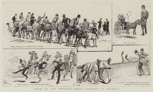 Az Angol Lovas Társaság kiállítása az Olympiában alkotó: Alfred Chantrey Corbould