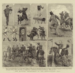 Katonai torna a mezőgazdasági csarnokban alkotó: Alfred Chantrey Corbould