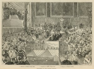 A Királyi Bíróság: Ebéd a Középső Templomban alkotó: Alfred Chantrey Corbould