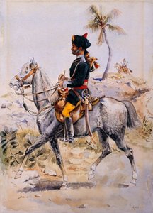 Trombitás lovas, Albert Victor herceg 34. saját Poona lova, 1908 körül