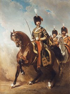 Fleury tábornok portréja lóháton, alkotó: Alfred Dedreux