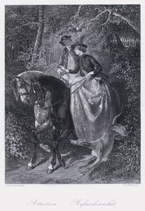 Figyelem (metszet) alkotó: Alfred Dedreux