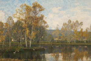 The Sleepy River Somme alkotó: Alfred East