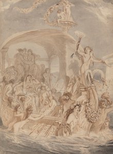 Kleopátra a Cydnuson, hogy találkozzon Antoniusszal alkotó: Alfred Edward Chalon