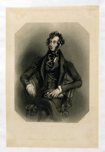 Edward Lytton Bulwer (1803-73), H. Cook metszete. alkotó: Alfred Edward Chalon