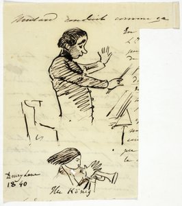 Vázlatok karmesterről és trombitásról alkotó: Alfred Edward Chalon
