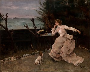 Mélyen elgondolkodva alkotó: Alfred Emile Stevens
