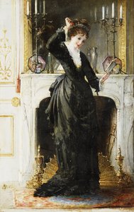 A Budoárban, alkotó: Alfred Emile Stevens