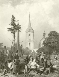 A szmolenszki templom temetője alkotó: Alfred Gomersal Vickers