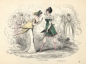 A konzulátus és az első birodalom jelmezeinek karikatúrája, Franciaország alkotó: Alfred Grevin