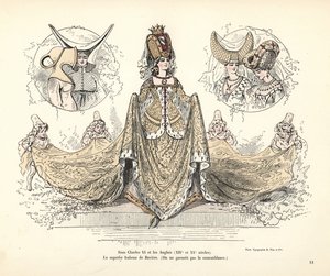 Bajor Isabeau, Franciaország királynőjének jelmeze, fejdíszek