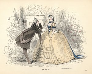 Női jelmez XV. Lajos francia király korában