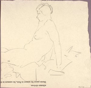 Fekvő akt alkotó: Alfred H. Maurer
