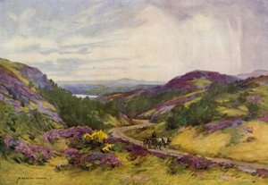 Dánia: Raebild Hills, Aalborg közelében (színes litho) alkotó: Alfred Heaton Cooper