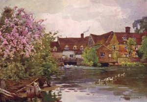 Flatford malom, East Bergholt, Suffolk alkotó: Alfred Heaton Cooper