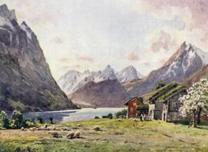Hjorund-fjord, liba alkotó: Alfred Heaton Cooper