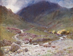 Lake District: Easedale, Grasmere (színes litográfia) alkotó: Alfred Heaton Cooper