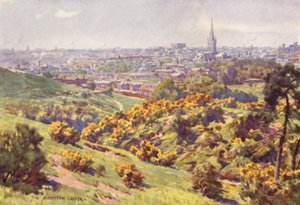 Norwich a norfolki Mousehold Heathből alkotó: Alfred Heaton Cooper