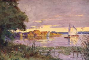 Oulton Broad, Suffolk alkotó: Alfred Heaton Cooper