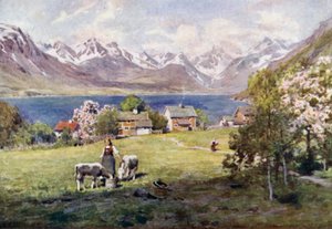 Romsdal-fjord, Naesből alkotó: Alfred Heaton Cooper