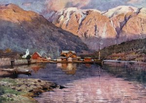 Ulvik, Hardanger-fjord alkotó: Alfred Heaton Cooper