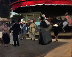 Carrousel, 1904 körül (olaj, karton)