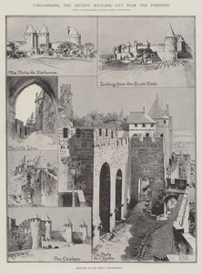 Carcassonne, az ősi bástyaváros a Pireneusok közelében