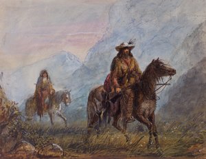Joseph Rutherford Walker kapitány, 1837 körül (akvarell papíron) alkotó: Alfred Jacob Miller