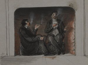 Szivarozók alkotó: Alfred Jacob Miller
