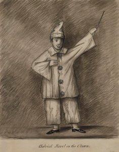 Gabriel Ravel bohócként alkotó: Alfred Jacob Miller
