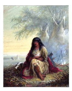 Indián lány (sziú) alkotó: Alfred Jacob Miller