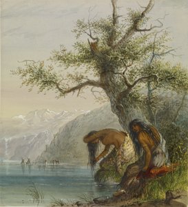 Egy indián toalettje alkotó: Alfred Jacob Miller