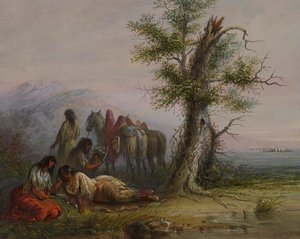 Indián nők alkotó: Alfred Jacob Miller