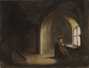 Ablaknál ülő férfi alkotó: Alfred Jacob Miller