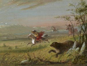 A grizzlymedve alkotó: Alfred Jacob Miller