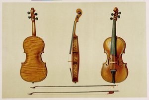 Antonio Stradivarius (kb. 1644-1737) Hellier hegedűje 1679-ben, "Hangszerek"-ből (színes litó)