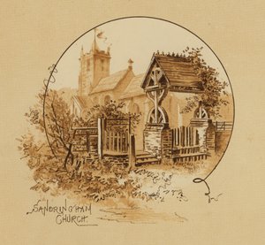 Sandringham Church, Norfolk (chromolitho) alkotó: Alfred Johnson