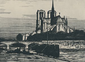 "Notre Dame De Paris", 1919 alkotó: Alfred Latour
