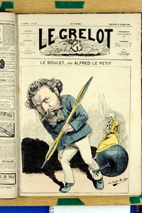 A „Le Grelot” borítója, 119. szám, Szatirikus színekben alkotó: Alfred Le Petit