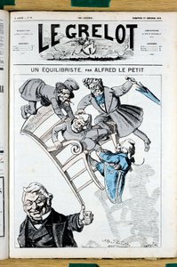 A „Le Grelot” borítója, 81. szám, Színes szatirikus alkotó: Alfred Le Petit