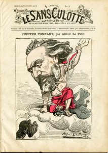 A „” The Sans-Panties” címlapja, 2. szám, Színes szatirikus alkotó: Alfred Le Petit